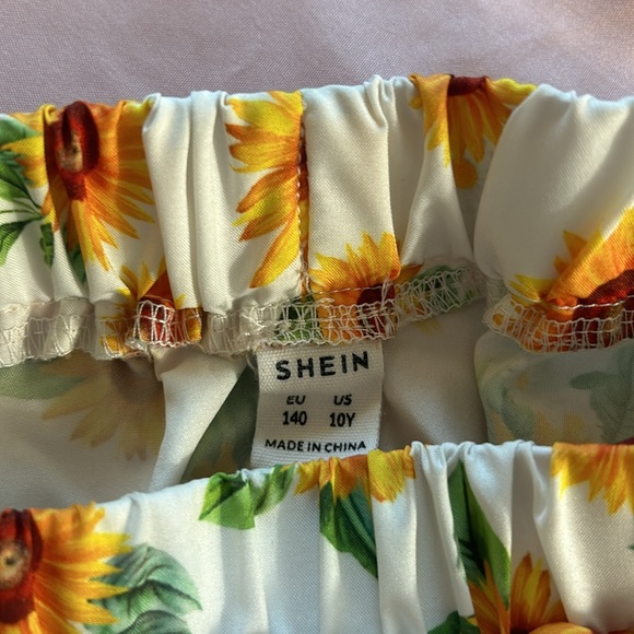 NWOT Girls Size 10Y Sunflower Wrap Hem Shorts - Picture 4 of 12